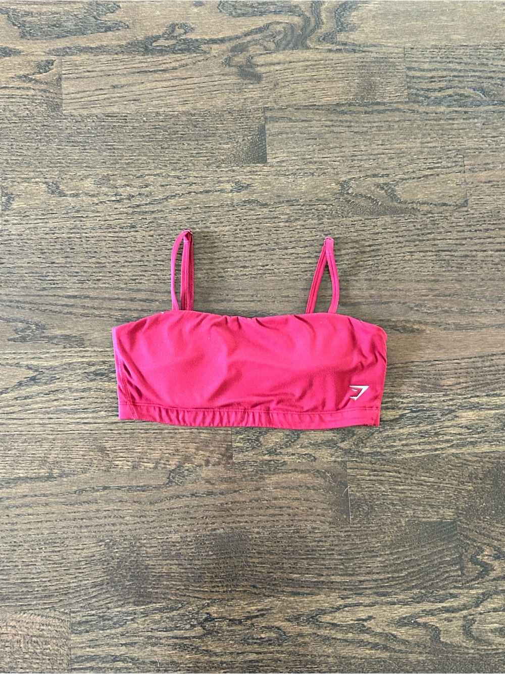 Gymshark Red Stretchy Sports Bandeau